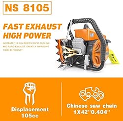 NEO-TEC NS8105 Gas Chainsaw with 42" Bar and Chain