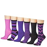 Tipi Toe Women's 12-Pairs Lightweight Solid Colored Crew Socks