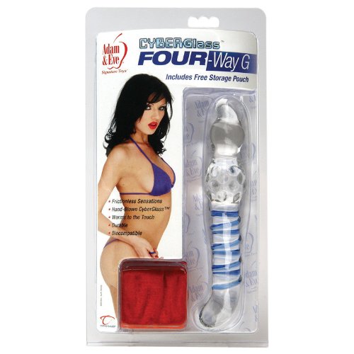Topco Cyber Glass Four Way Dildo image