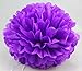 Jesipi Lavender Purple Lilac Tissue Paper Pom Poms Wedding Decorations Ideas Hanging Party Tissue Flowers in 3