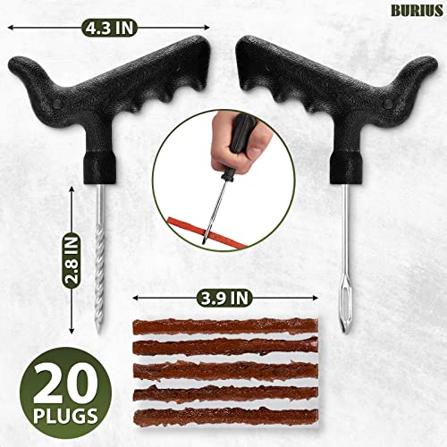 T Handle Tire Repair Plugs Tire Plug Kit Heavy Duty Professional Tire