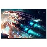 Lawrence Painting Mass Effect Sr1 2 3 4 Shooting Game Art Canvas Poster Print Wall Pictures For Bedroom Living Room Decor