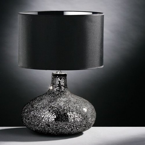 Mosaic Black Glass table Lamp, 2501176 [2501176] Amazon.co.uk Kitchen