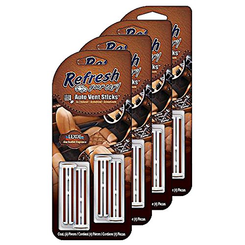 Lexol Leather Air Freshener Pack with 4 x Leather Vent Sticks (4)