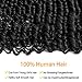 Deep Wave Bundles with Closure 20 22 24+18 Unprocessed Brazilian Virgin Human Hair Deep Curly 3 Bundles with Lace Closure Natural Black(20 22 24+18 Closure)