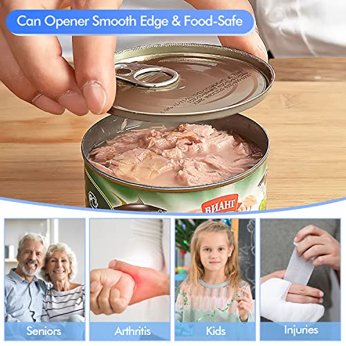 Rechargeable Electric Can Opener, Automatic Handheld Can Opener, Open Cans with A Simple Push of Button - Smooth Edge, Food-Safe for Seniors with Arthritis, Practical Kitchen Gadgets(Black)