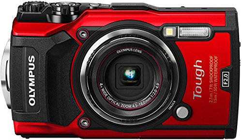 Olympus-Tough-TG-5-Digital-Camera-Red-w-32GB-SD-CARD-2-Spare-Batteries-Charger-Case-TripodMEGA-Bundle