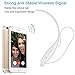 Wireless Bluetooth Headphone Sweat proof Sports Running In-ear Music Stereo Neckband Headset for iPhone iPad/iPod/Smartphones/Tablets/Android (white)