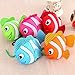 Aiduy 10pcs Fish Shopping Bags Colorful Foldable Bag Handle Bag Bags Reusable Eco Tote Bags (Random Color Sent)