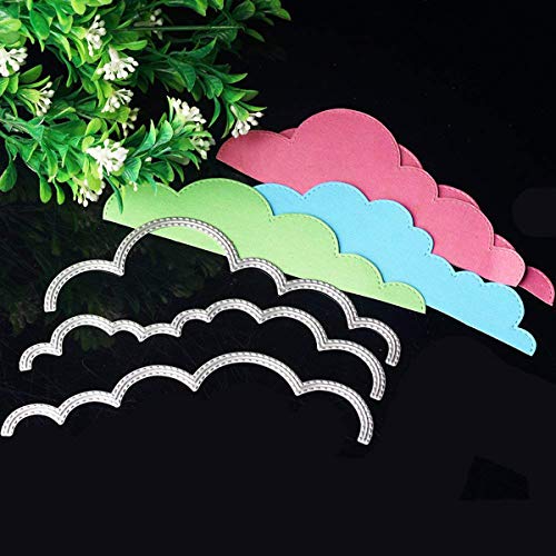 TOOGOO 1t 3 Cloud Frame Metal Cutting Dies Stencils for Scrapbooking Album Paper Card Making Craft Die Cutters