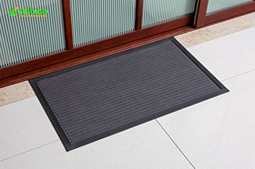 image for Mibao Low Profile Shoe Scraper Doormat Indoor Outdoor Floor Mat Entran