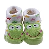 YueLian Baby Newborn Indoor Slipper Socks Frog Booties 2.7''