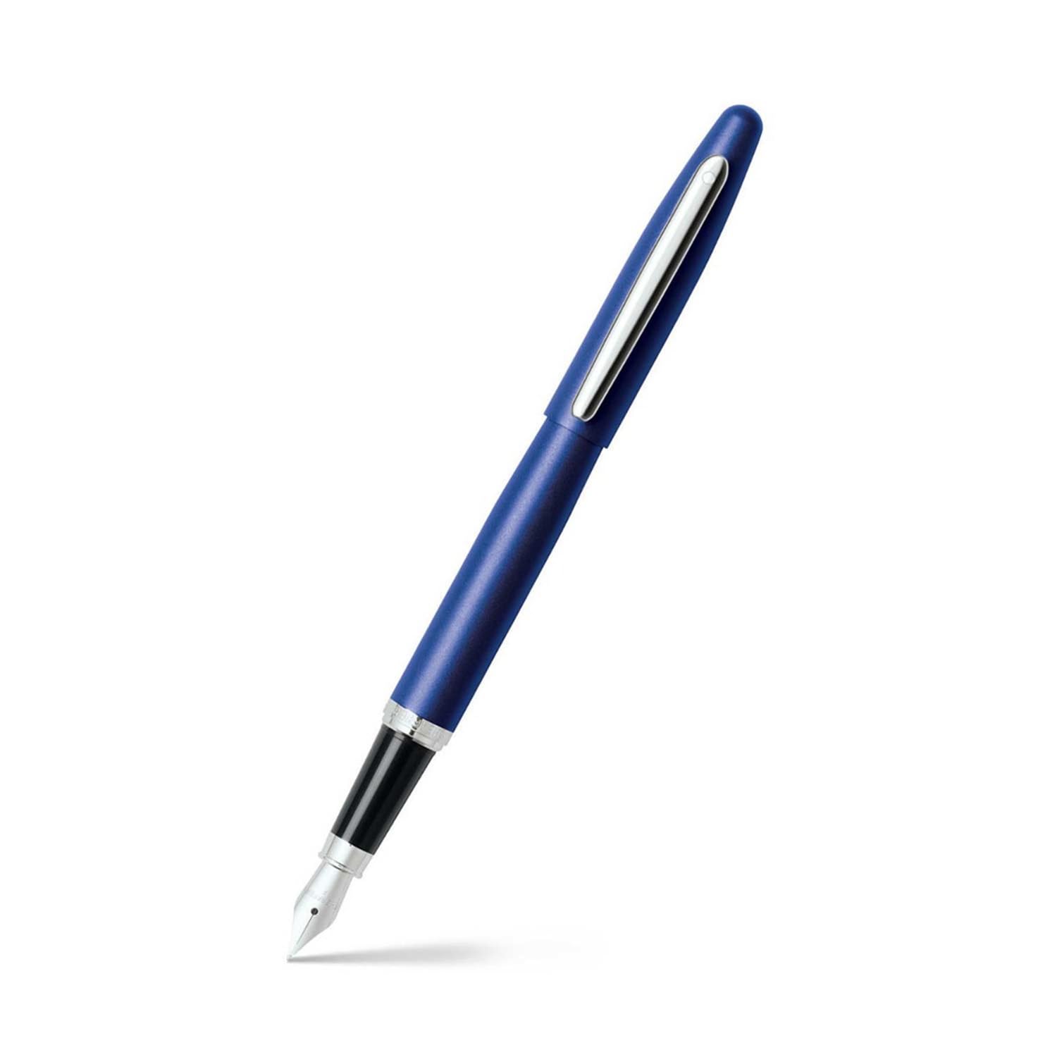 Sheaffer "VFM" Nickel Plated Trim Fountain Pen - Neon Blue — image 1
