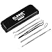 Elinne Dental Hygiene Kit - 5 Piece Dentist Tools - Anti-Fog Mirror, Dental Scaler, Tarter Scraper, Dental Pick, Dental Tweezers For Calculus & Tartar Removal, Gum Health, Teeth Cleaning