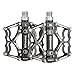 BONMIXC Mountain Bike Pedals Flat Bicycle Pedals Sealed Bearing Metal Platform Road Bike Pedals Black 9/16