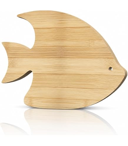 JB Home Collection, Fish Shaped Bamboo Cutting Board 13