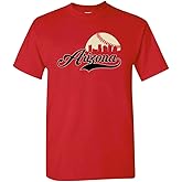 Xtreme Apparrel Cityscape Skyline Men's T-Shirt for Baseball Fans