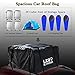Car Roof Bag, Waterproof Cargo Top Storage Bag, 20 Cubic Feet Heavy Duty Rooftop Bag Vehicle Soft Shell Carrier Bag, Fits All Cars with Roof Rack, 4 Reinfored Straps Included
