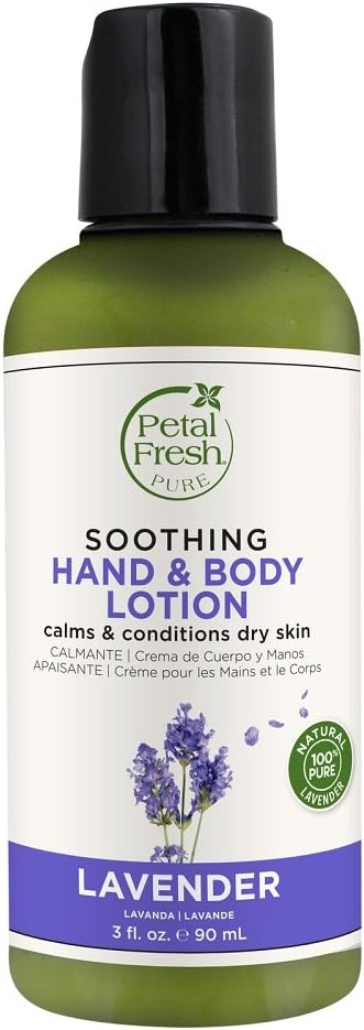 Petal Fresh Pure Soothing Hand & Body Lotion, Lavender, 3 Fluid Ounce