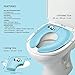 Jerrybox Potty Seat Foldable Travel Toilet Training Seat for Babies, Toddlers Potty Seat with Carrying Bag (Blue)