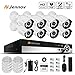 Jennov PoE CCTV Security NVR System 8 Channel 1080P Surveillance IP Network Camera HD Night Vision Outdoor Indoor, Power Over Ethernet, Motion Detection, Mobilephone Remote View (No Hard Drive)