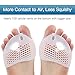 [Upgraded] Feetrelax Toe Separators Pinky Hammer Toe Straightener Protector for Tailors Bunion Overlapping Toe Gel Metatarsal Toe Ball of Foot Cushion Forefoot Support Pads for Men Women
