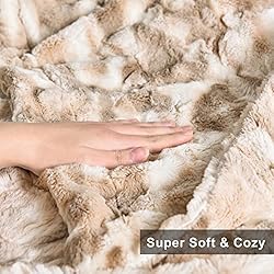 Soft Throw Blanket, 50" x 60" Luxurious Warm Thick