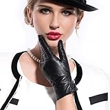 MATSU Women Lady's Fashion lambskin soft leather driving Gloves 7 colors M9022