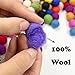 Kojoon 50pc 20mm DIY Christmas Decor Wool Felt Balls Mixed Colour Pom Gumball Beads Craft Decoration