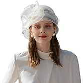 Kentucky Fascinators Hat with Flower Veil Wedding Pillbox Hats Pearl Rhinestone Women Cocktail Fedoras Derby Cap