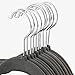 Yaheetech Heavy Duty Clothes Hangers 360° Swivel Hook 100 Pack Non Slip Velvet Hangers, Gray