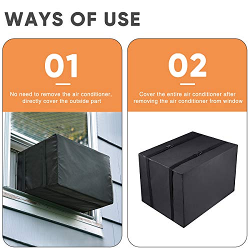 Luxiv Window Air Conditioner Cover Outdoor, Outside Window AC Unit