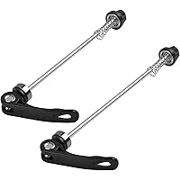 Dokpav 2 Pcs Bike Quick Release Skewers Front & Rear Wheel Hub for Road Mountain Bicycle(Black)