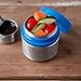 LunchBots Rounds 8oz Stainless Steel Leak-Proof Snack Container for Kids and Adults - Food Jar for Yogurt - Fruits - and Finger Foods - Eco-Friendly - Dishwasher Safe - 8oz - Royal Blue