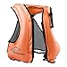 Rrtizan Adult Inflatable Swim Vest Life Jacket for Snorkeling,Suitable for 80-220lbs (Orange) ¡­