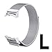 V-Moro Accessories Stainless Steel Milanese Loop Magnetic Band With Adapters For Samsung Galaxy Gear S2 Smart Watch SM-R720 R730 Silver Large 6.7-9.5 inches