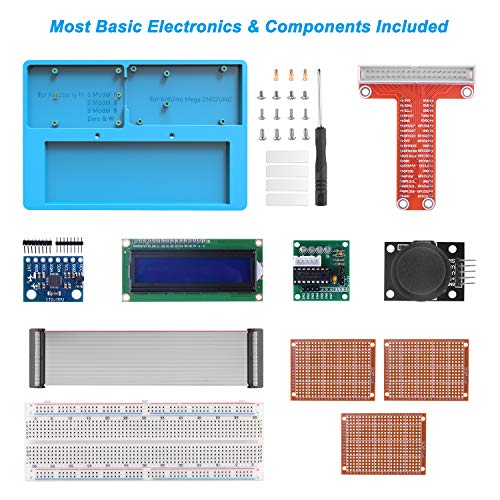 Longruner Ultimate Starter Kit for Raspberry Pi 4 B 3 B+ A+ 2 1 Zero W with RAB Holder, Breadboard, Detailed Tutorials, Python C Language, 224 Items, 22 Projects, Learning Electronics and Programming