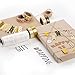 Gold Washi Tape Set 6 Rolls - Decorative Craft Tapes Kit of Cute Patterns for Scrapbooking, DIY Easter Projects
