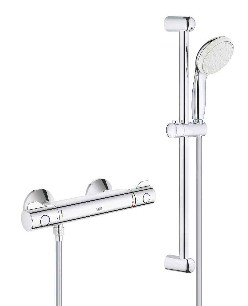 GROHE 34565001 | Grohtherm 800 Thermostatic Shower Set