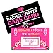 Bachelorette Dare Card Party Game, Fun Naughty Girls Night Out 25 Scratch Off Cards, 20 Dare Cards and 5 Double Dare Cards