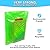 100 Pack 9" x 12" with 1.25 mil Thick Green Merchandise Plastic Glossy Retail Bags | Die Cut Handles | Perfect for Shopping, Party Favors, Birthdays, Children Parties | Color Green | 100% Recyclable