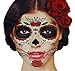 Glitter Red Roses Day of the Dead Sugar Skull Temporary Face Tattoo Kit - Pack of 2 Kits