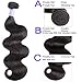 Sayas Hair 10A Grade Brazilian Body Wave Human Hair Bundles Weave Hair Human Bundles Brazilian Virgin Hair For African Americans Women 100g Per Bundle (24 26 28inch)