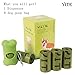 YITE Dog Poop Bags，Dog Waste Bags Doggy Bags 8 Rolls/120 Bags Pet Poop Bag Dag poop waste doggy Pets Includes Dispenser (green) (chery)