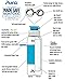 Pura Sport Vacuum Insulated 22 oz / 650 ML Stainless Steel Water Bottle with Silicone Sport Flip Cap & Sleeve, Steel Blue (Plastic Free, Nontoxic Certified, Bpa Free)