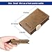 RFID Blocking Credit Card Holder Leather ID Case for Men Pabin (Vintage Khaki)