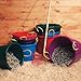 Fortiflex Multi Purpose Storage Bucket for Dogs/Cats and Horses, 70-Quart, Vivid Violet