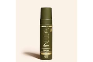 Nuda ToneFoam Olive Express Tanning Mousse | Pink & Red Undertone-Correcting Self Tan with PowerGlow+ Tan Boost Complex | Veg
