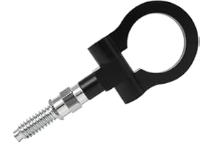 GKYMYZ Black car tow hook, front and rear bumper car tow hook, suitable for automotive external accessories, compatible with 