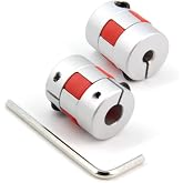 Zeberoxyz 2PCS 5mm to 8mm Aluminium Plum Flexible Shaft Coupling Diameter20mm Length25mm 5x8mm Motor Connector Flexible Coupler for 3D Printer CNC Machine and Servo Stepped Motor（5x8mm）
